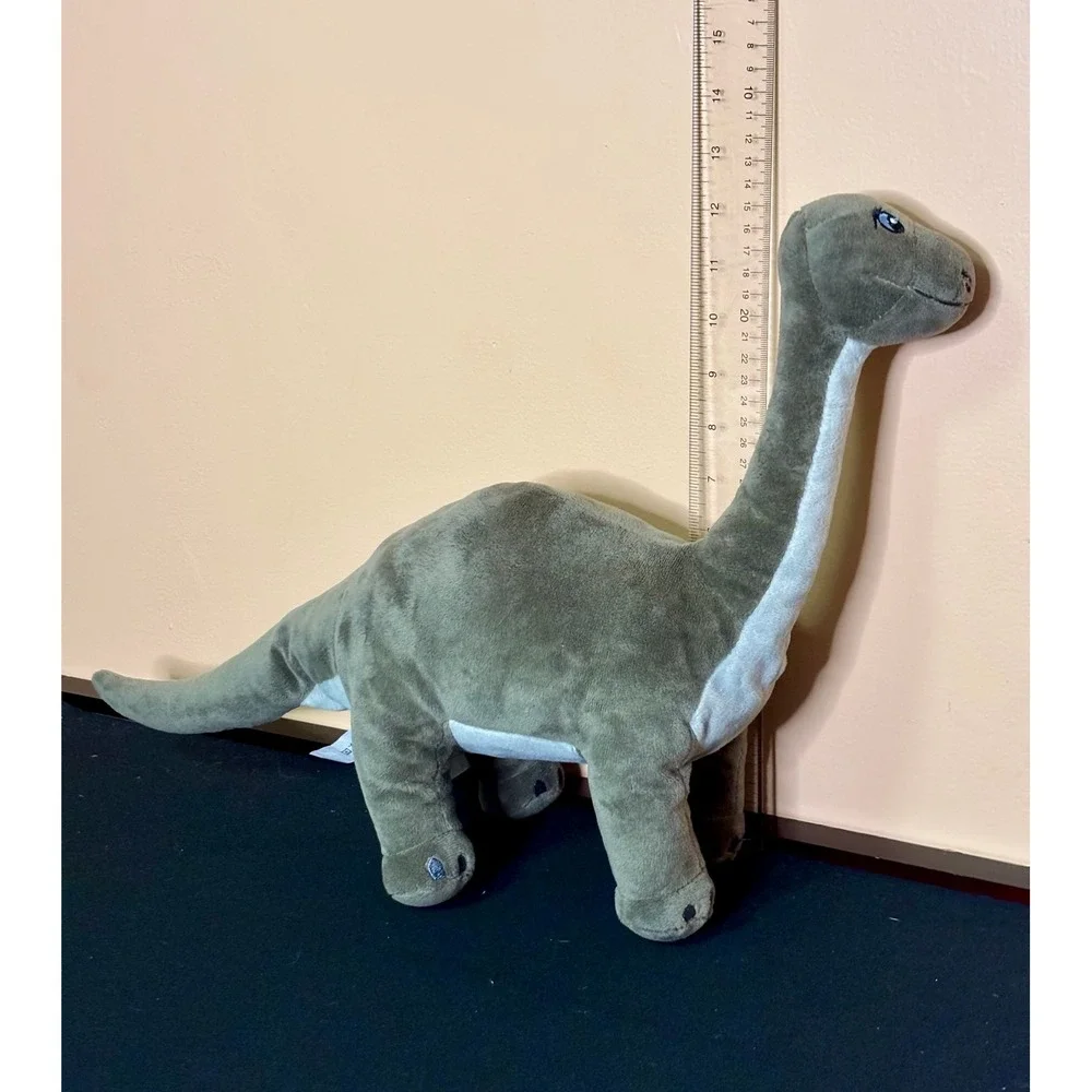 IKEA Jattelik Brontosaurus Dinosaur Plush Stuffed Animal Grey 22